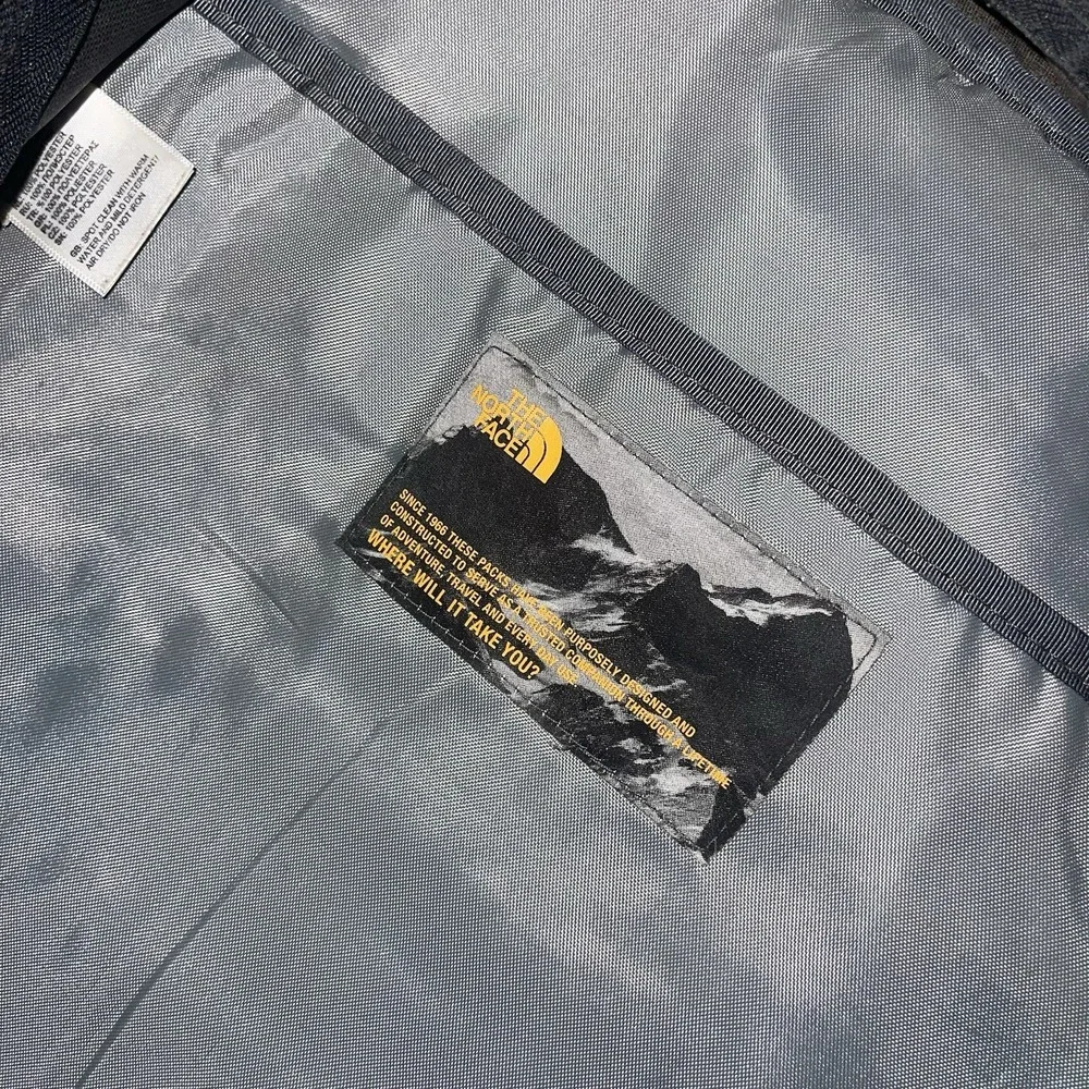 The North Face Jester Backpack Black One Size Zip Padded Straps Pockets